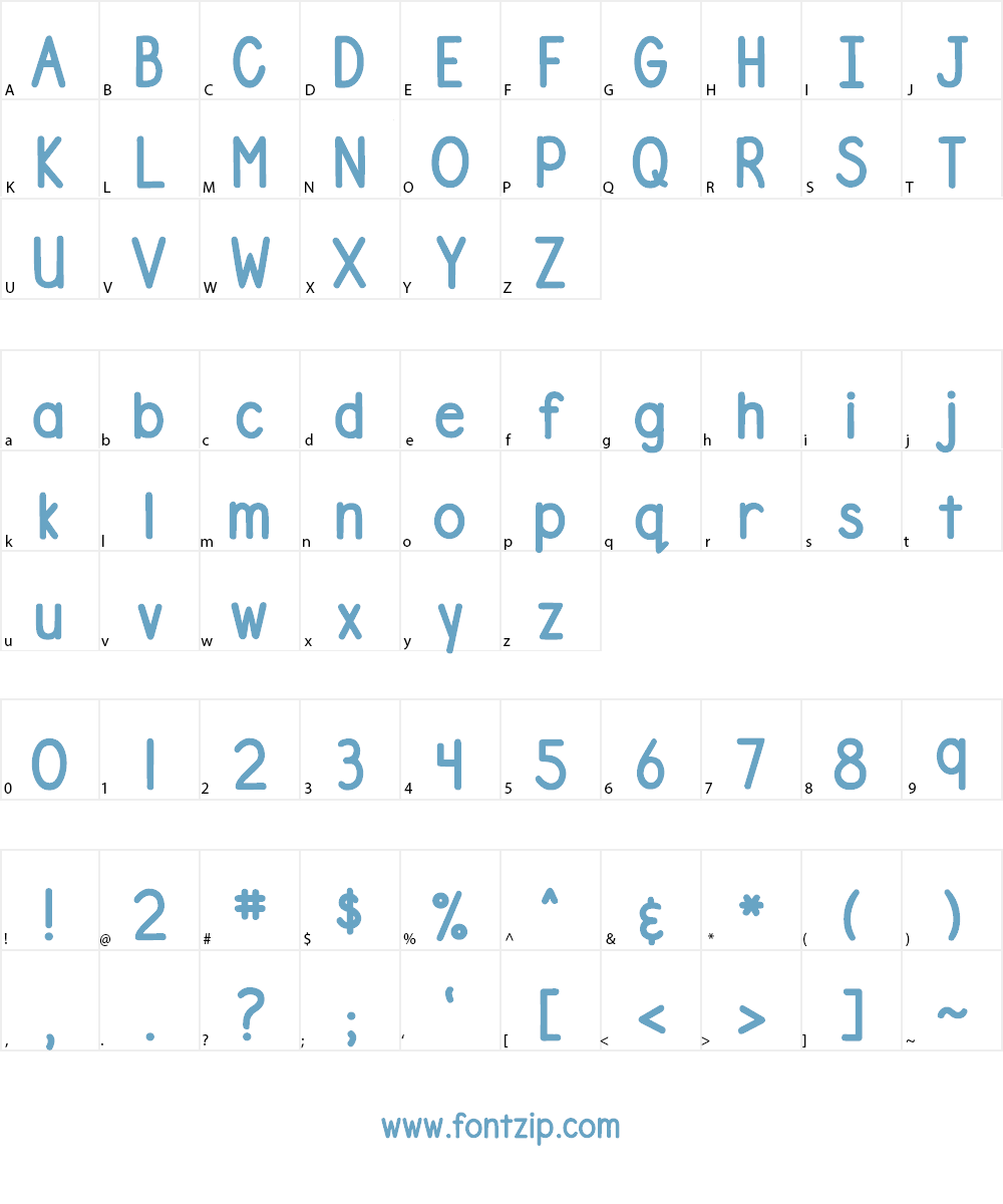 DJB Number 2 Pencil Font Character